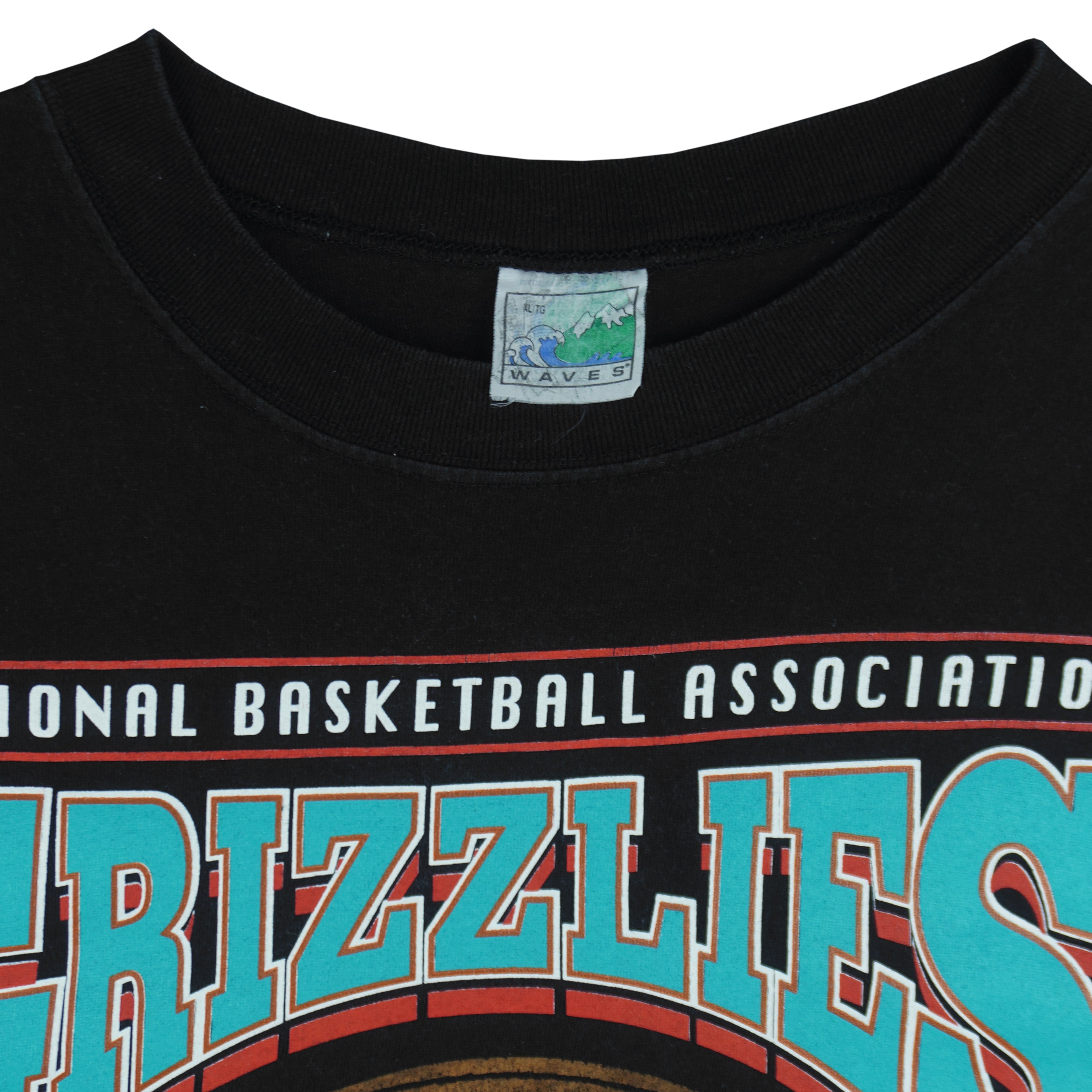 NBA (Waves) - Vancouver Grizzlies Basketball T-Shirt 1990s X-Large Vintage Retro Basketball