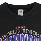 Vintage (Bulletin Athletic) - Team Canada World Junior Champions T-Shirt 1995 X-Large Vintage Retro Hockey