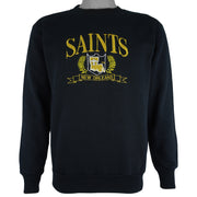NFL (Tultex) - New Orleans Saints Embroidered Sweatshirt 1990s Medium Vintage Retro Football