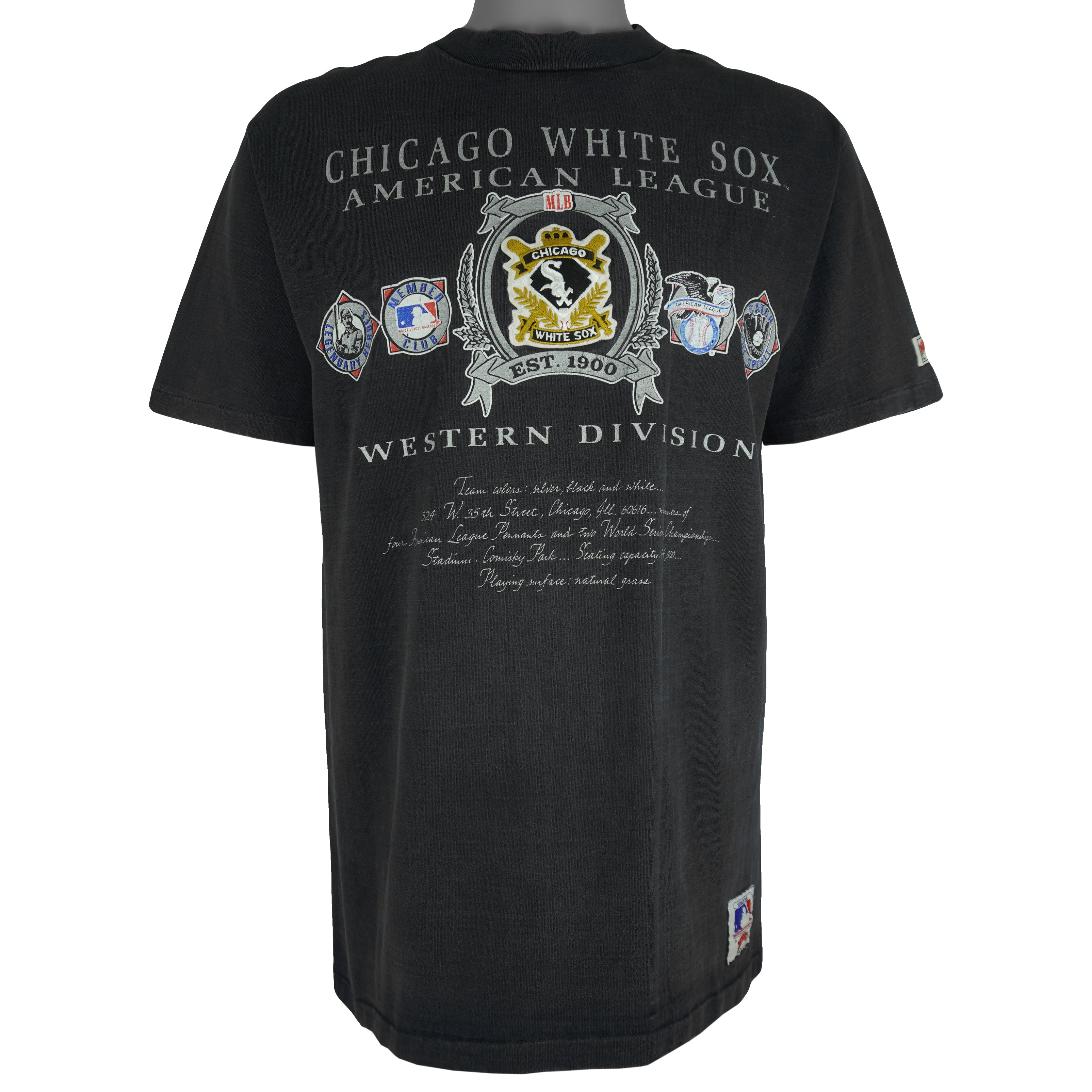 MLB (Nutmeg) - Chicago White Sox Member Club T-Shirt 1990s X-Large Vintage Retro Baseball
