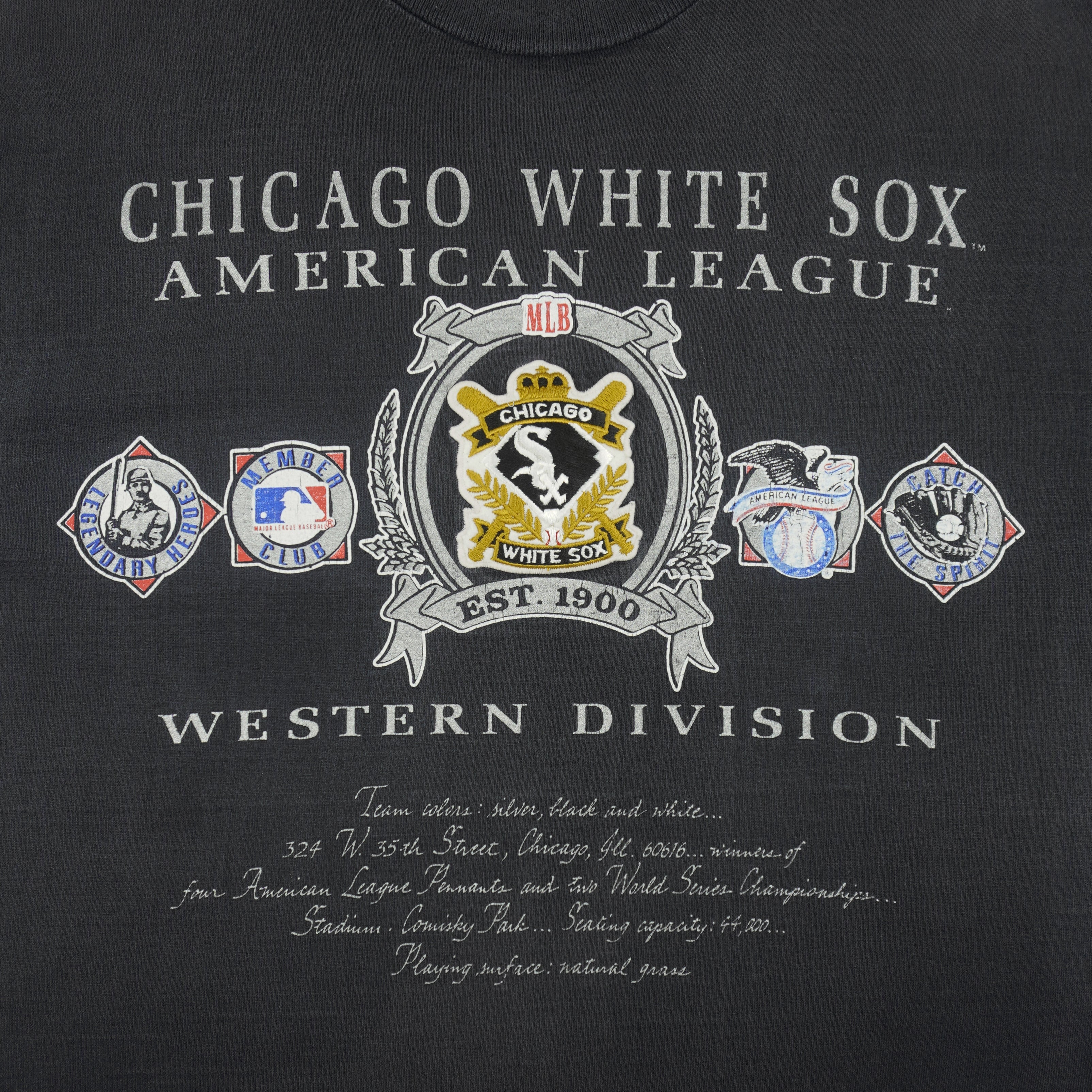 MLB (Nutmeg) - Chicago White Sox Member Club T-Shirt 1990s X-Large Vintage Retro Baseball