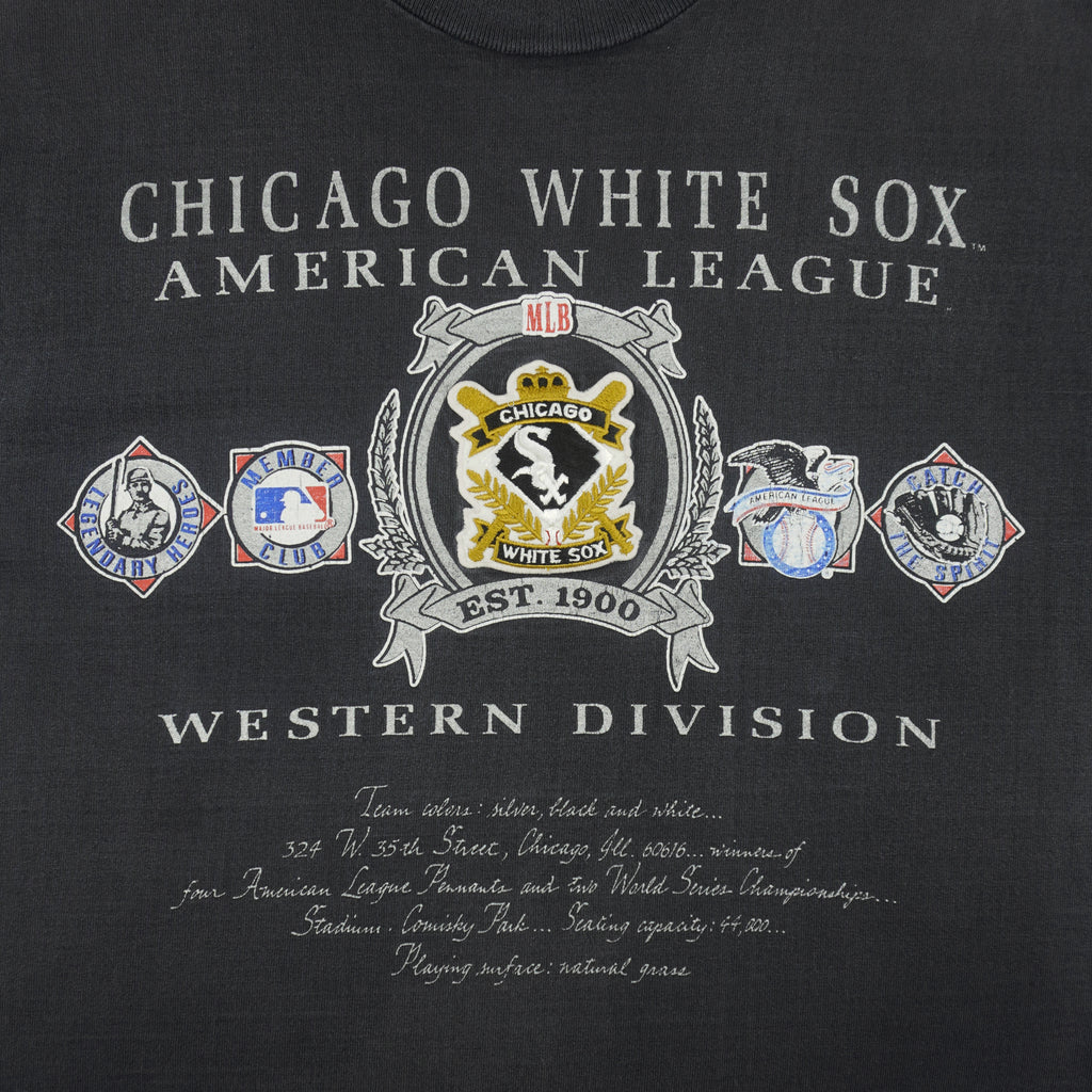 MLB (Nutmeg) - Chicago White Sox Member Club T-Shirt 1990s X-Large Vintage Retro Baseball