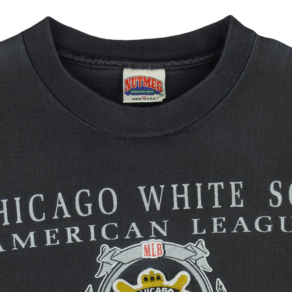 MLB (Nutmeg) - Chicago White Sox Member Club T-Shirt 1990s X-Large Vintage Retro Baseball