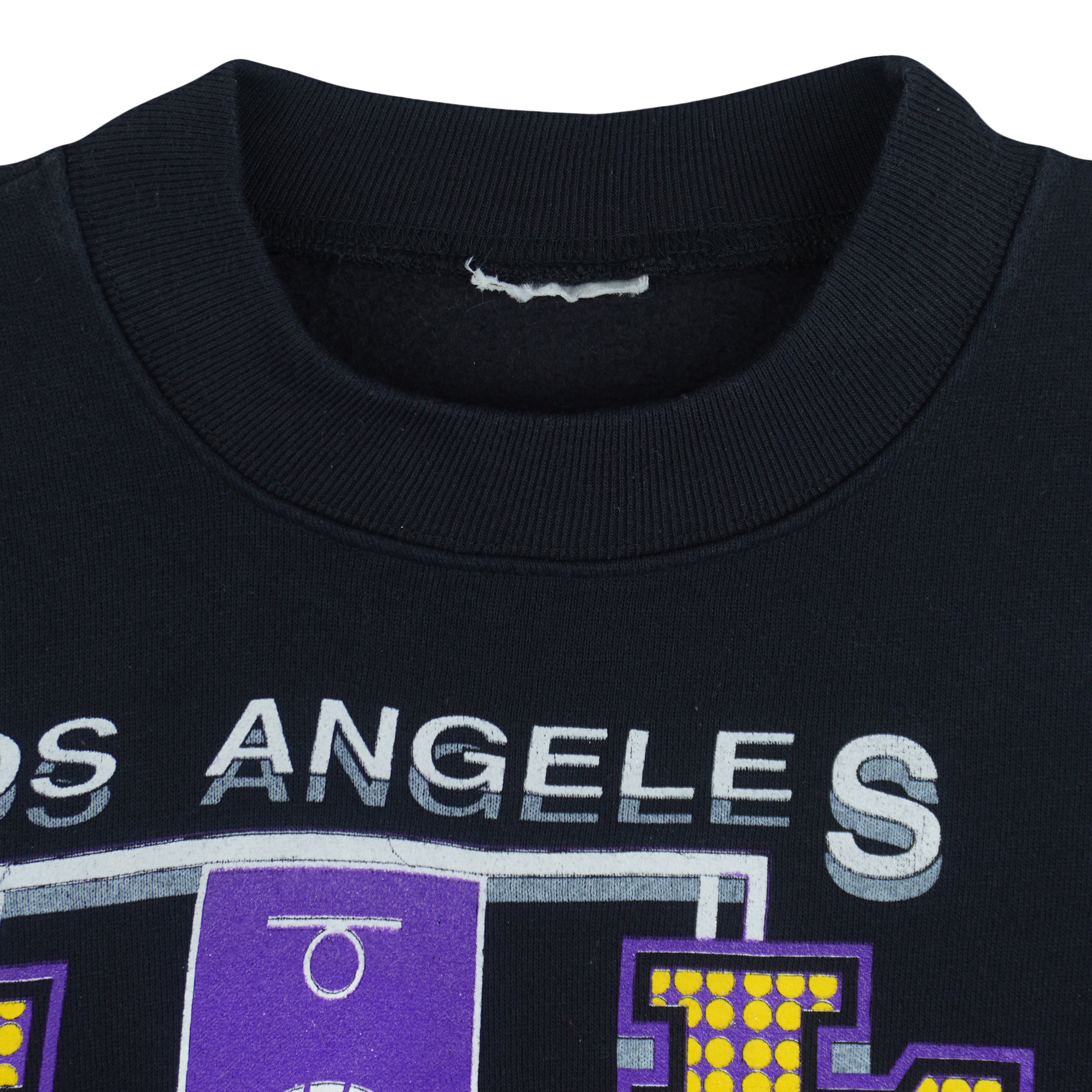 NBA (Official Fan) - Los Angeles Lakers Basketball Court Sweatshirt 2000s Large Vintage Retro Basketball