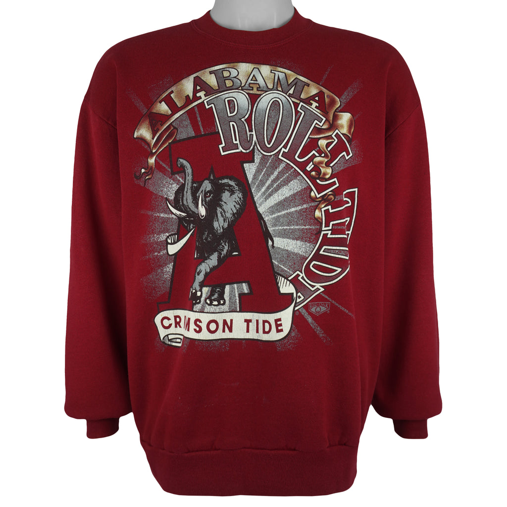 NCAA (Red Oak) - Alabama Crimson Tide Crew Neck Sweatshirt 1990s Large Vintage Retro