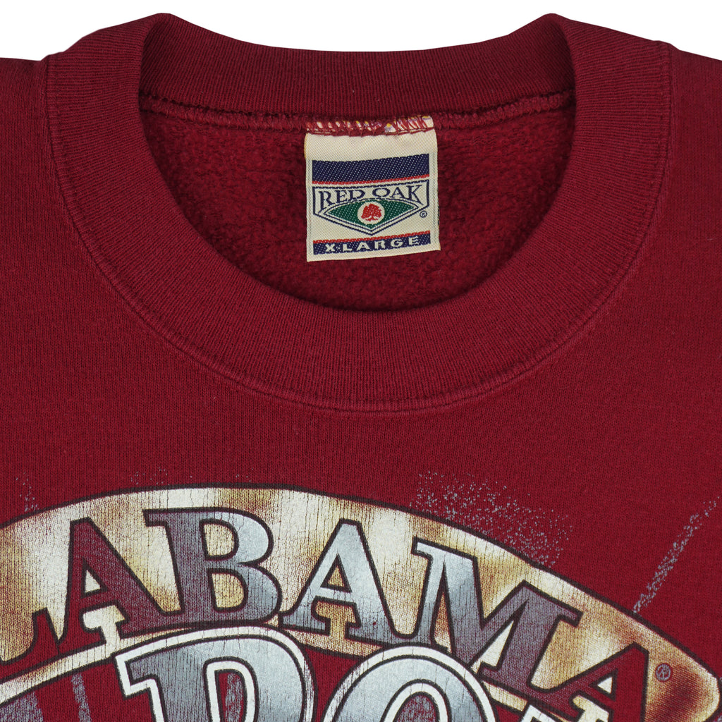 NCAA (Red Oak) - Alabama Crimson Tide Crew Neck Sweatshirt 1990s Large Vintage Retro