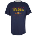 NHL (Lee) - Atlanta Thrashers Embroidered T-Shirt 1990s Large Vintage Retro