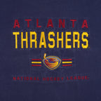 NHL (Lee) - Atlanta Thrashers Embroidered T-Shirt 1990s Large Vintage Retro