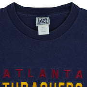 NHL (Lee) - Atlanta Thrashers Embroidered T-Shirt 1990s Large Vintage Retro