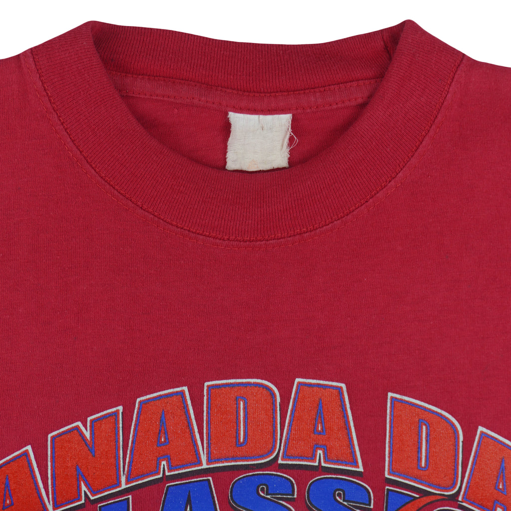 MLB (CGW) - Canada Day Blue Jays VS Mets T-Shirt 1998 Medium Vintage Retro Baseball