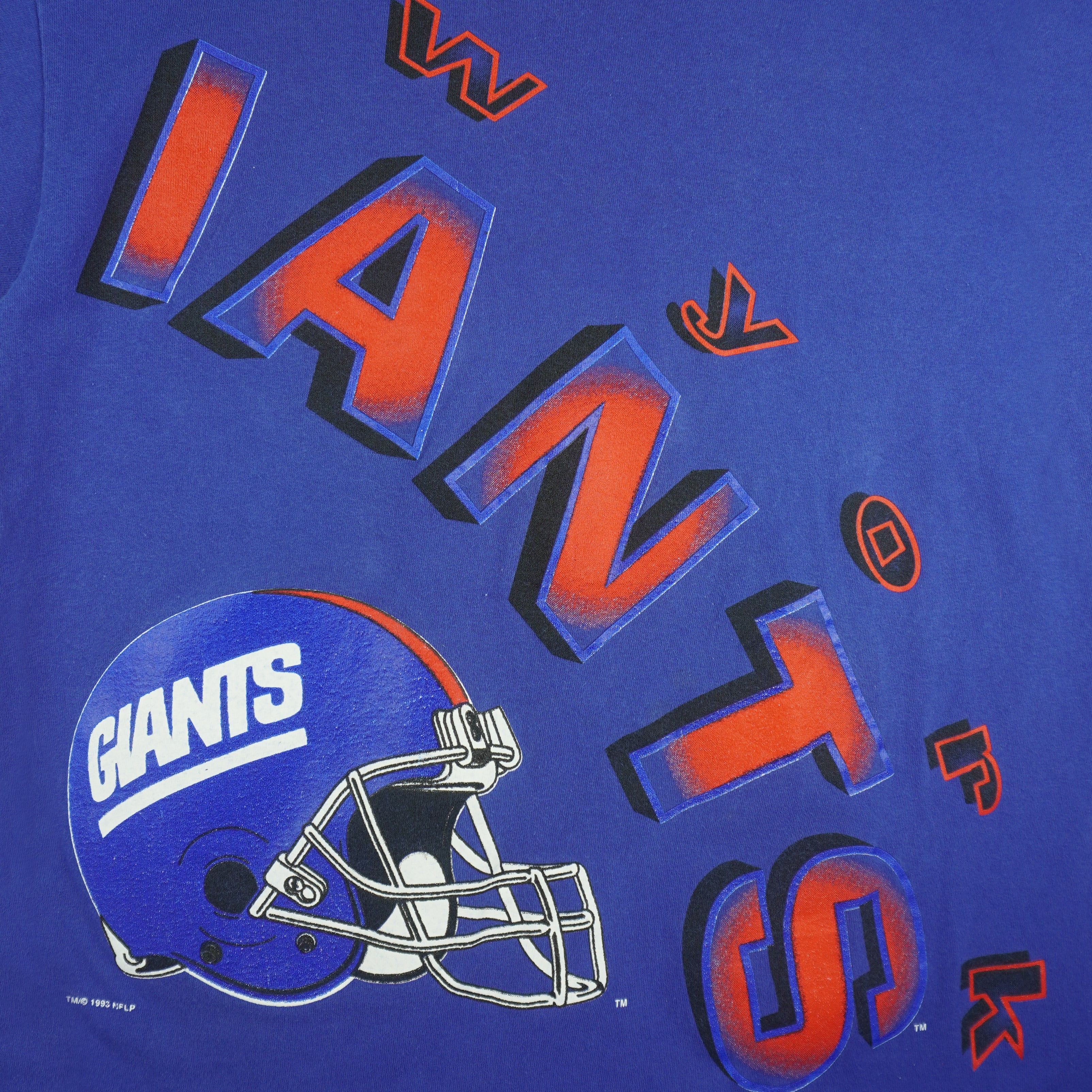 Starter (NFL) - New York Giants Sweeping Arch T-Shirt 1993 Large