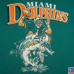 NFL (Nutmeg) - Miami Dolphins Crew Neck Sweatshirt 1988 Large Vintage Retro Football