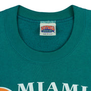 NFL (Nutmeg) - Miami Dolphins Crew Neck Sweatshirt 1988 Large Vintage Retro Football