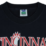 NCAA - Cincinnati Bearcats Single Stitch T-Shirt 1990s Large Vintage Retro