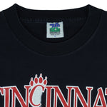 NCAA - Cincinnati Bearcats Single Stitch T-Shirt 1990s Large Vintage Retro