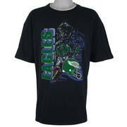 NFL (Jostens) - Philadelphia Eagles Roll Em Ups T-Shirt 1990s X-Large