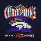 NFL (Pro Player) - Denver Broncos Super Bowl 32nd Sweatshirt 1998 X-Large Vintage Retro Football