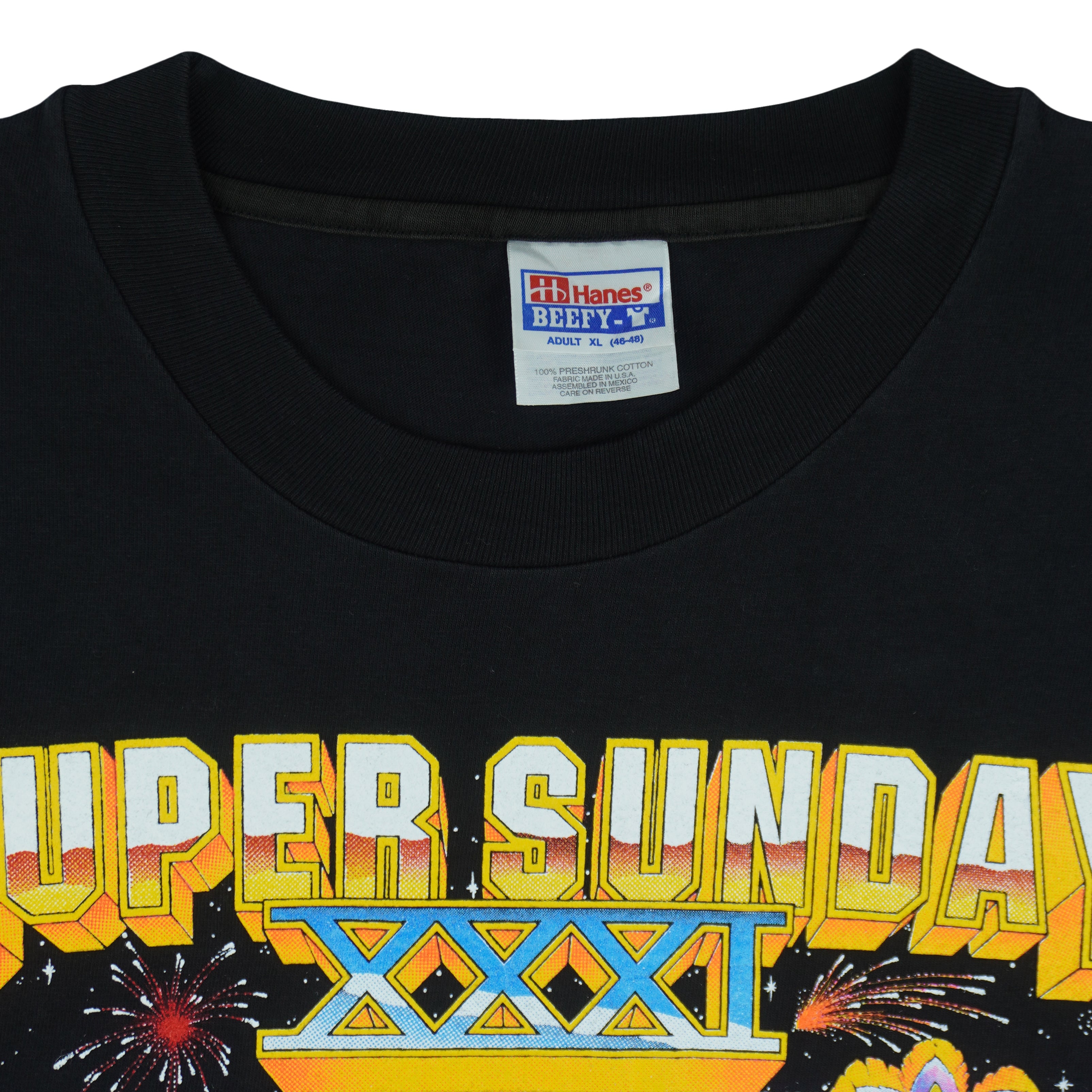 NFL - Patriots Vs Packer Super Bowl 31st Champions T-Shirt 1997 X-Large Vintage Retro Football