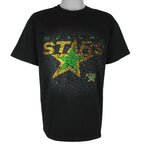 NHL (Gildan) - Dallas Stars Water-Drop Effect T-Shirt 1990s Large Vintage Retro Hockey