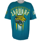 NFL (Pro Player) - Jacksonville Jaguars Single Stitch T-Shirt 1990s XX-Large Vintage Retro Football