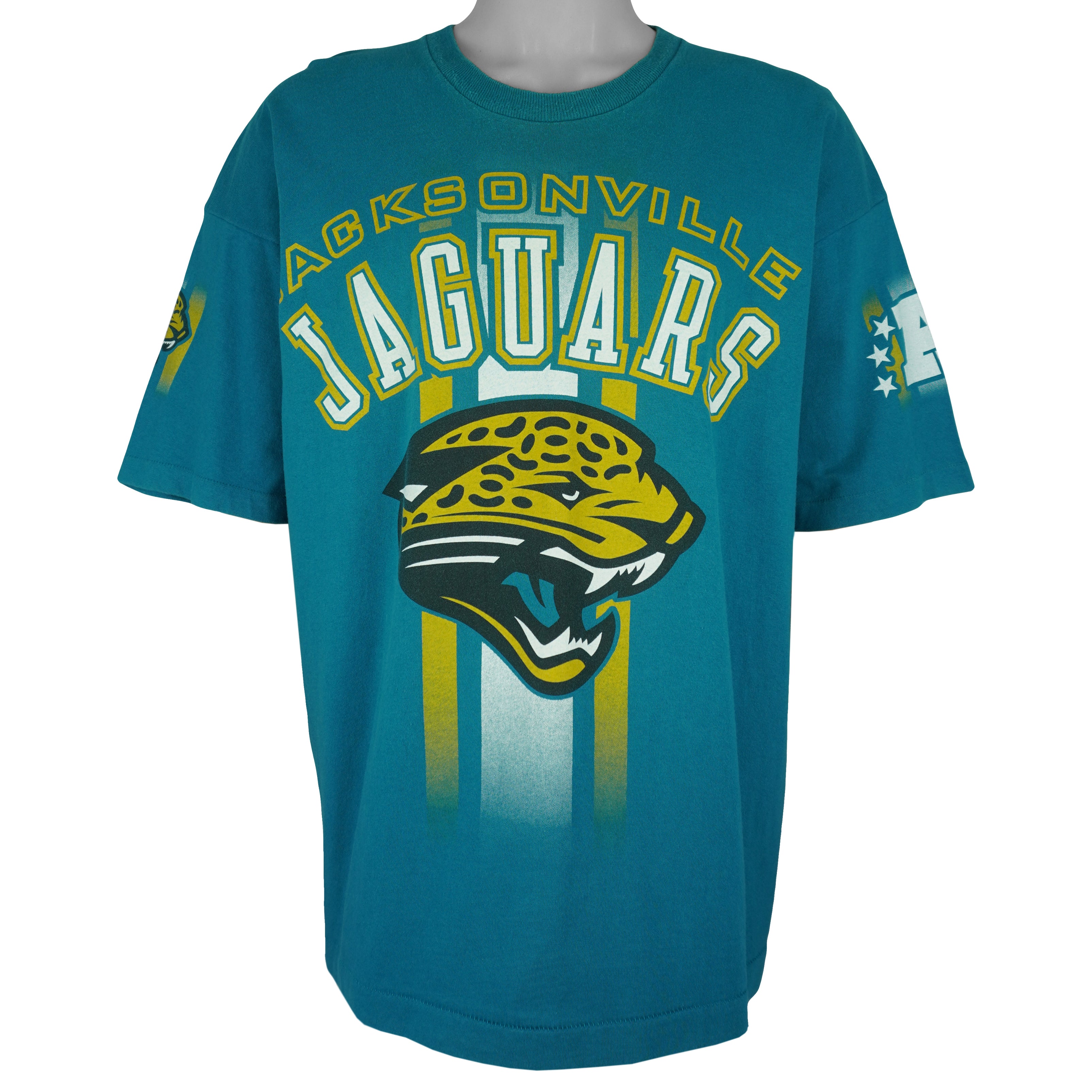 NFL (Pro Player) - Jacksonville Jaguars Single Stitch T-Shirt 1990s XX-Large Vintage Retro Football