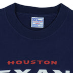 NFL (All Sport) - Houston Texans Helmet T-Shirt 1990s Large Vintage Retro Football