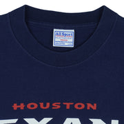 NFL (All Sport) - Houston Texans Helmet T-Shirt 1990s Large Vintage Retro Football