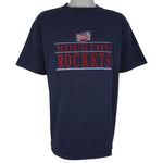 NBA (Logo 7) - Houston Rockets Embroidered T-Shirt 1990s X-Large Vintage Retro Basketball