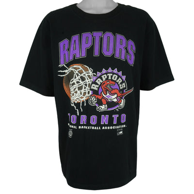 NBA (Waves)- Toronto Raptors Basketball Single Stitch T-Shirt 1995 Large