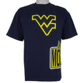 NCAA (NCC) - West Virginia Mountaineers Big Spell-Out T-Shirt 1990s Large Vintage Retro