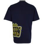 NCAA (NCC) - West Virginia Mountaineers Big Spell-Out T-Shirt 1990s Large Vintage Retro
