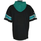 NHL (Apex One) - San Jose Sharks Hockey Hooded Jersey 1990s Medium Vintage Retro Hockey