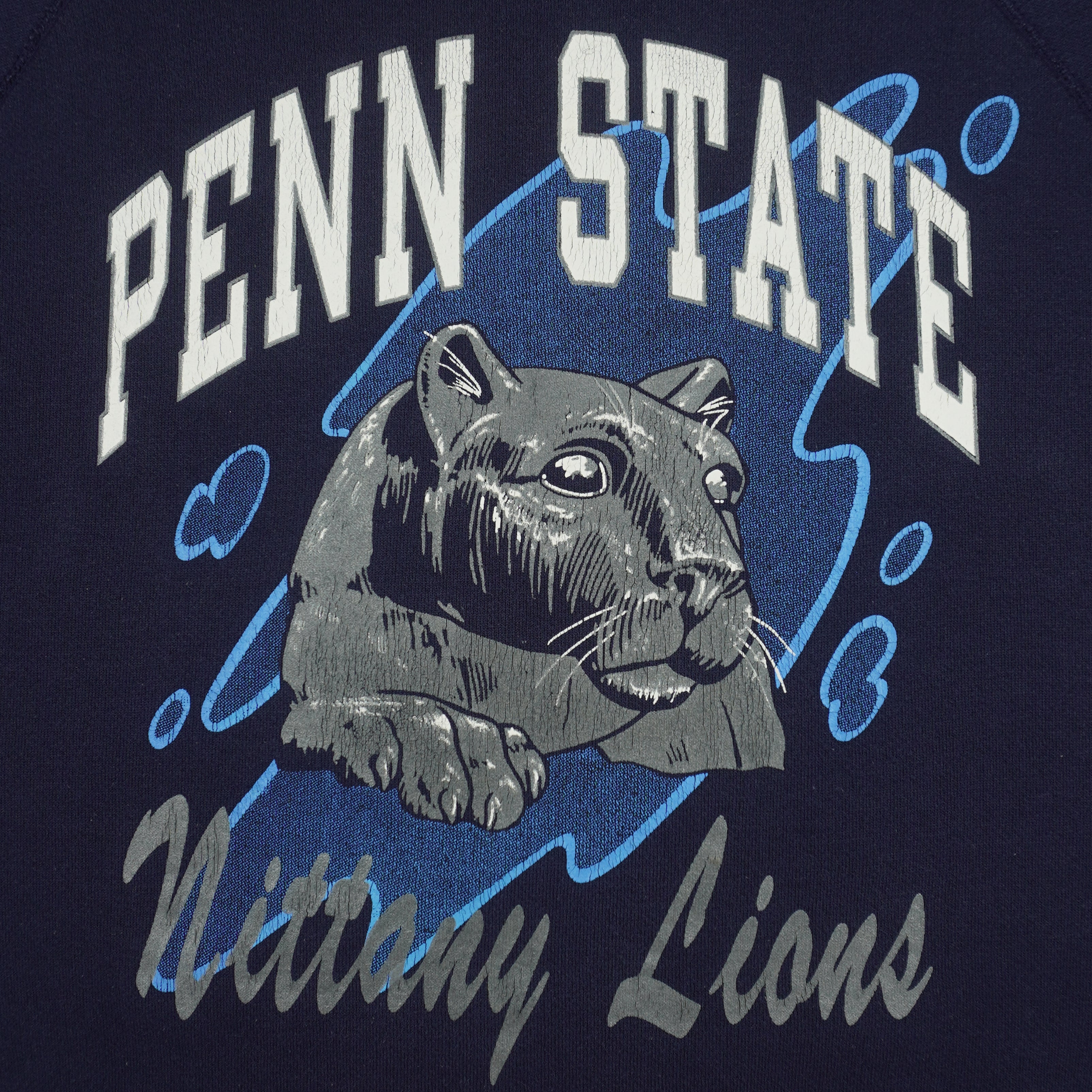 NCAA (Discus) - Penn State Nittany Lions Crew Neck Sweatshirt 1990s Large Vintage Retro