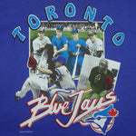 MLB (Harley) - Toronto Blue Jays Players Single Stitch T-Shirt 1992 Large Vintage Retro Baseball