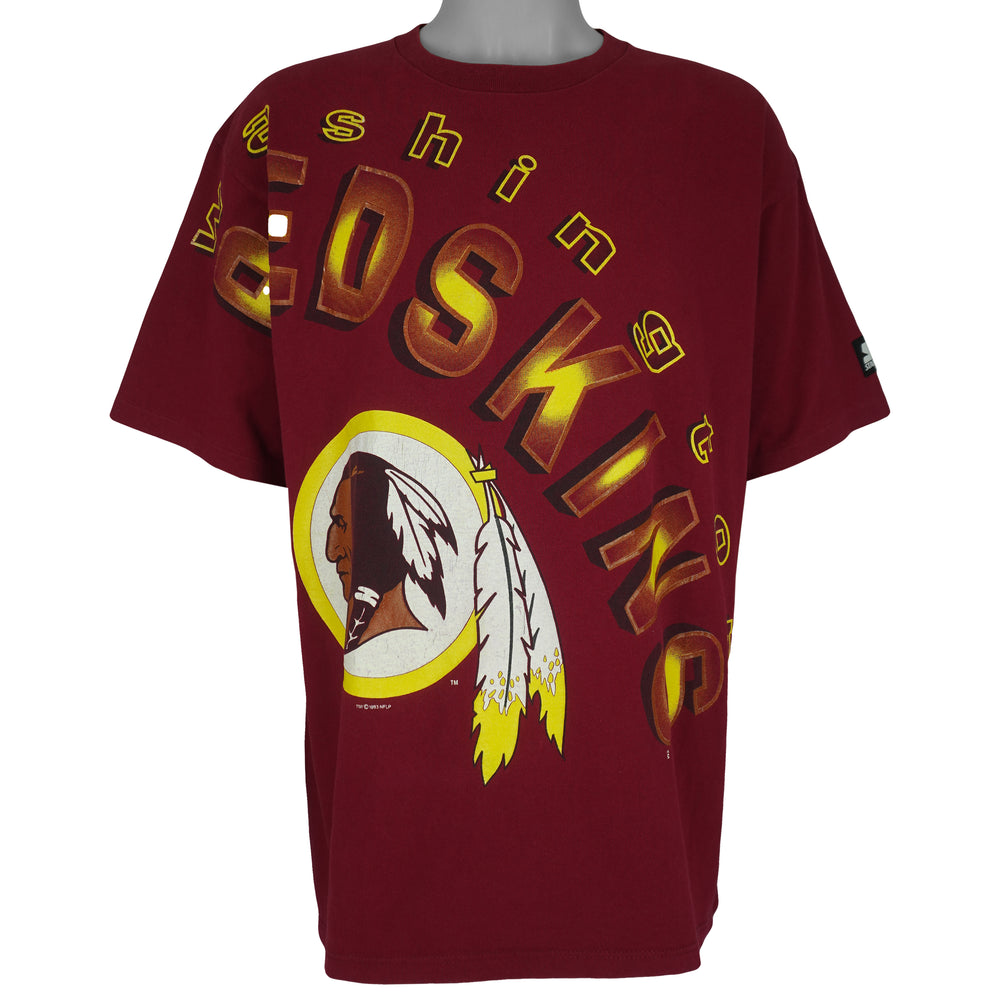 Starter - Washington Redskins Single Stitch T-Shirt 1993 X-Large Vintage Retro Football