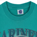 MLB (College Concept) - Seattle Mariners Single Stitch T-Shirt 1996 Large Vintage Retro Baseball