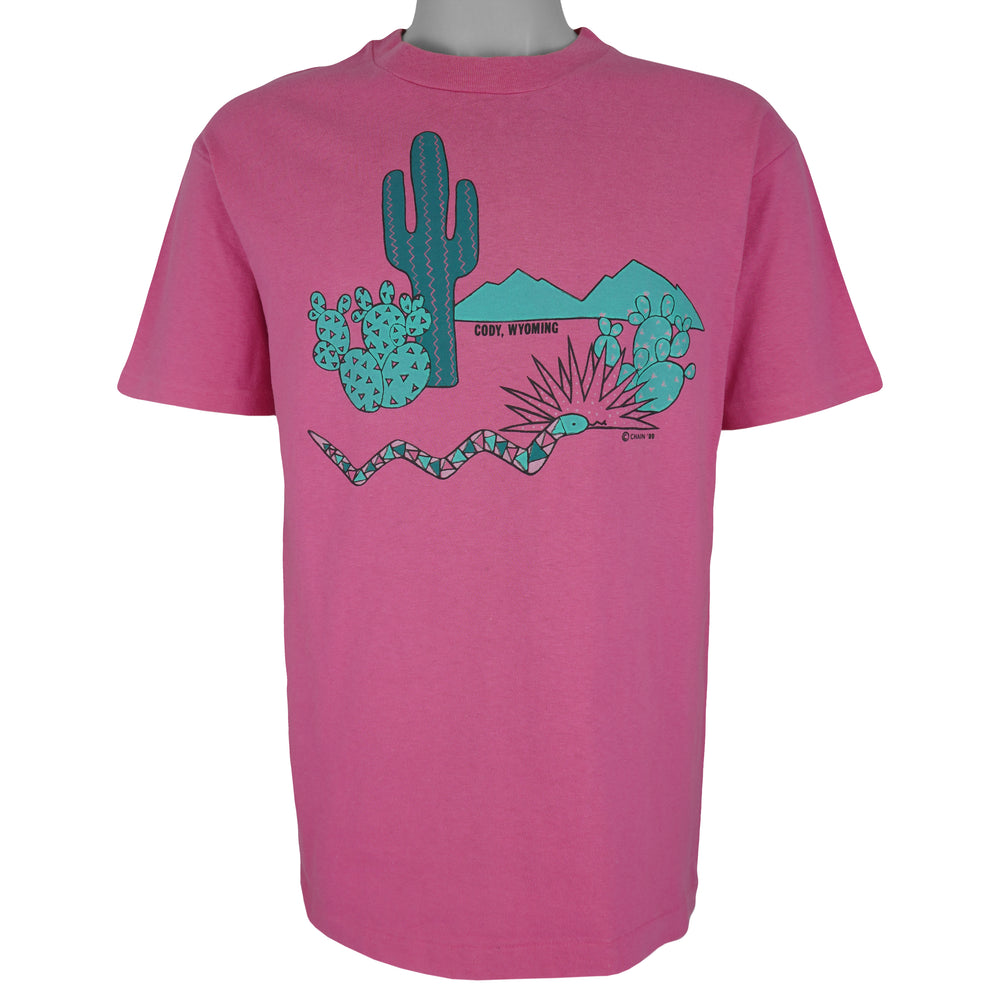Vintage (Hanes) - Cody, Wyoming Single Stitch T-Shirt 1989 Large Vintage Retro