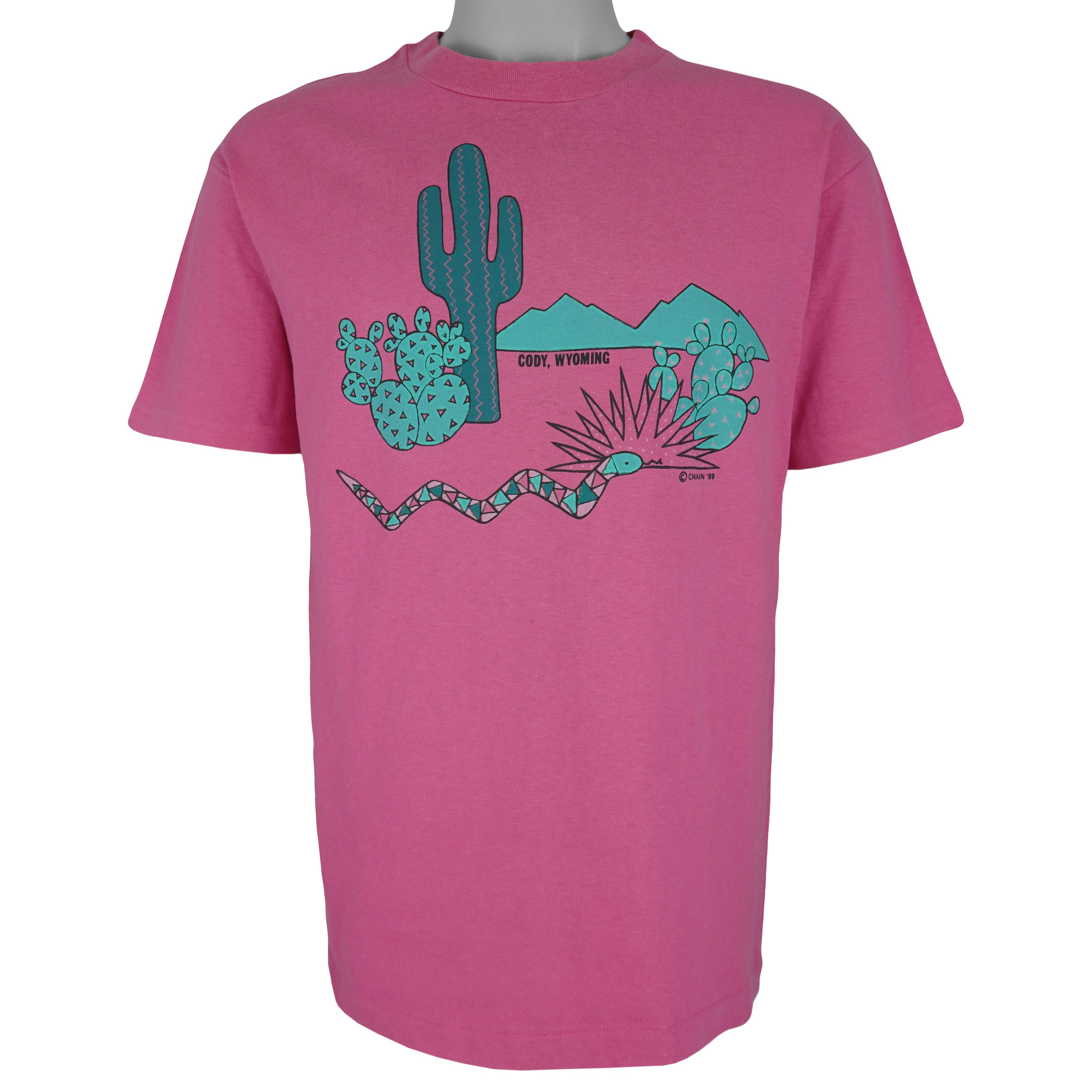 Vintage (Hanes) - Cody, Wyoming Single Stitch T-Shirt 1989 Large Vintage Retro