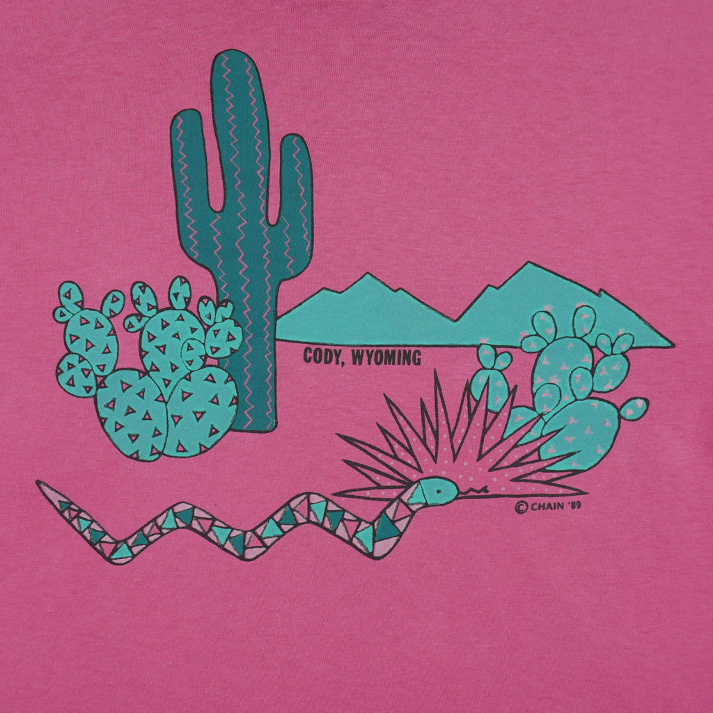 Vintage (Hanes) - Cody, Wyoming Single Stitch T-Shirt 1989 Large Vintage Retro