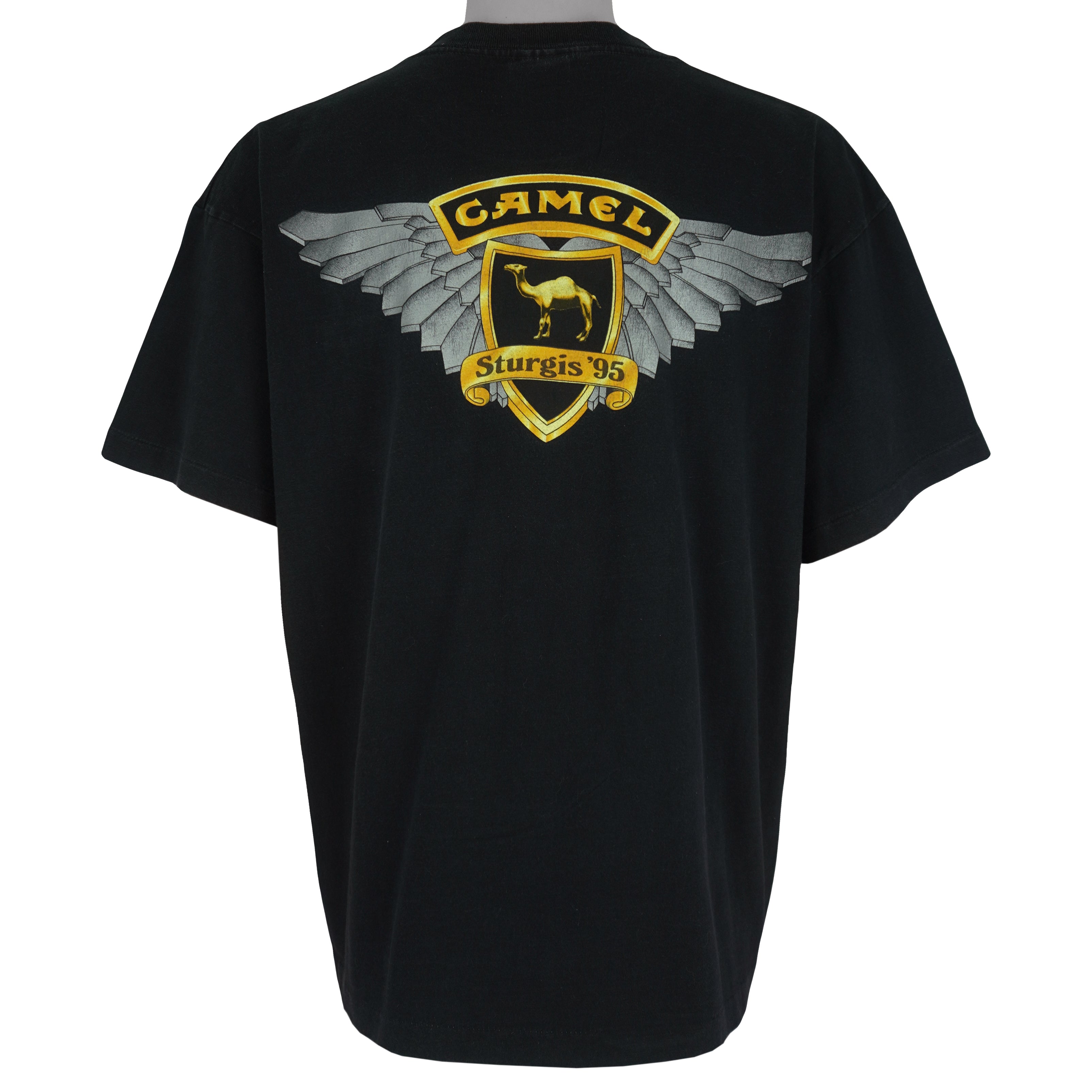Vintage (Camel) - Black Sturgis T-Shirt 1995 X-Large Vintage Retro