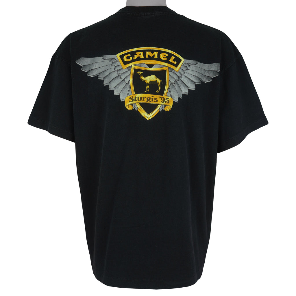Vintage (Camel) - Black Sturgis T-Shirt 1995 X-Large Vintage Retro
