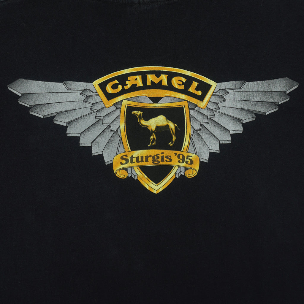 Vintage (Camel) - Black Sturgis T-Shirt 1995 X-Large Vintage Retro