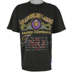 NBA (Nutmeg) - Los Angeles Lakers Western Conference T-Shirt 1990s Large Vintage Retro Basketball