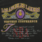 NBA (Nutmeg) - Los Angeles Lakers Western Conference T-Shirt 1990s Large Vintage Retro Basketball