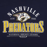 NHL (Lee) - Nashville Predators Spell-Out T-Shirt 1990s XX-Large Vintage Retro Hockey
