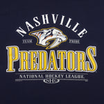 NHL (Lee) - Nashville Predators Spell-Out T-Shirt 1990s XX-Large Vintage Retro Hockey
