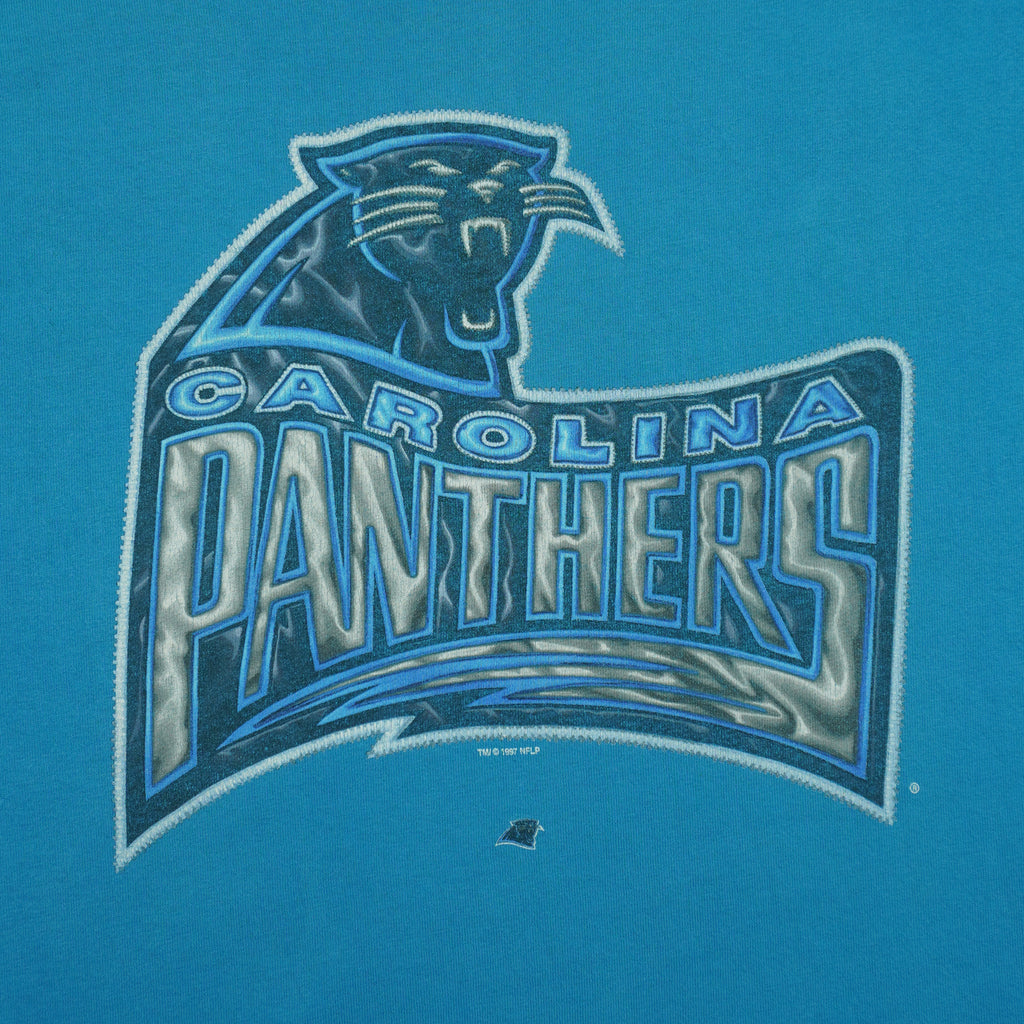 NFL (Pro Player) - Carolina Panthers T-Shirt 1997 Medium Vintage Retro Football