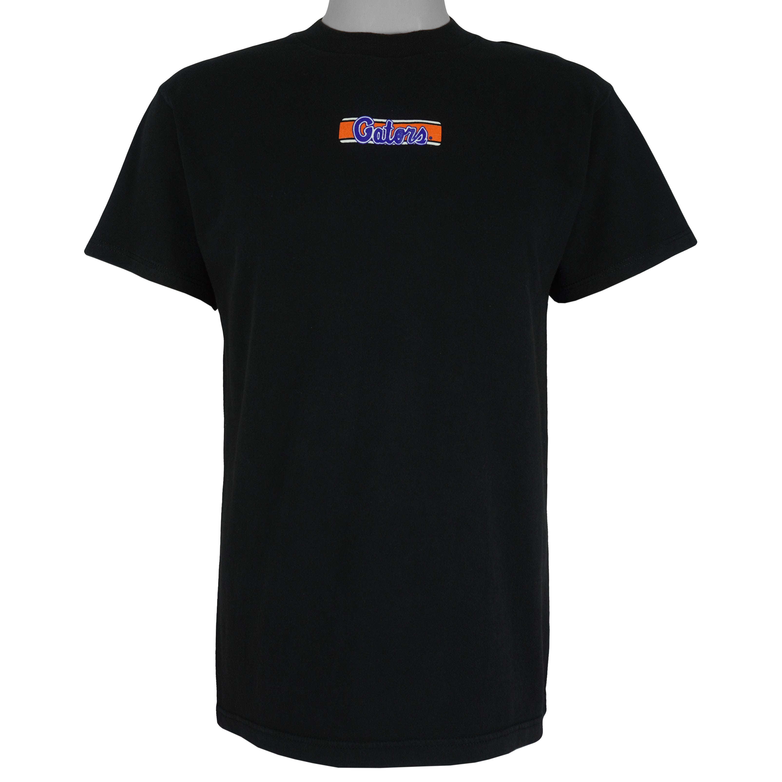 NCAA (Tultex) - Black Florida Gators T-Shirt 1990s Medium Vintage Retro