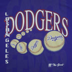MLB (The Game) - Los Angeles Dodgers Baseball Catch The Fever T-Shirt 1990s Medium Vintage Retro Baseball