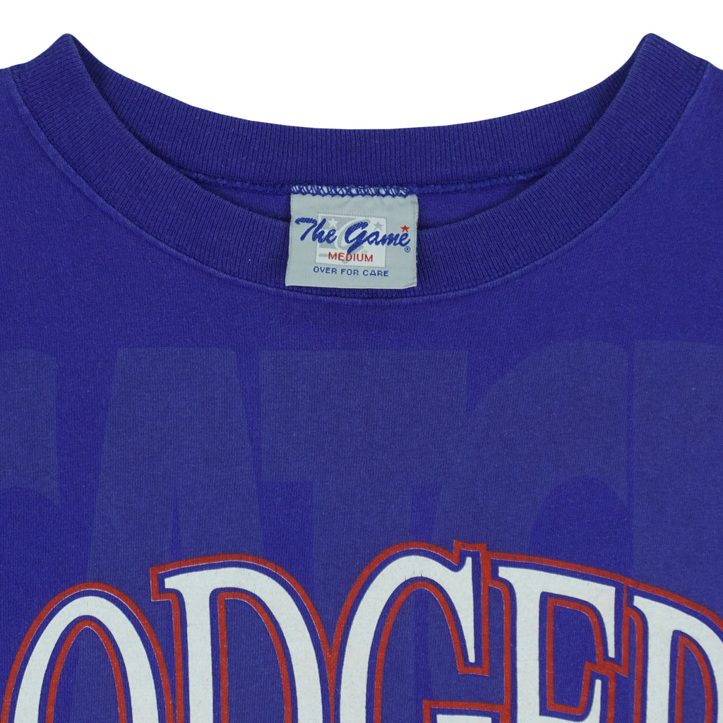 MLB (The Game) - Los Angeles Dodgers Baseball Catch The Fever T-Shirt 1990s Medium Vintage Retro Baseball